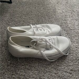 Vans Classic White Lace-Up Sneakers